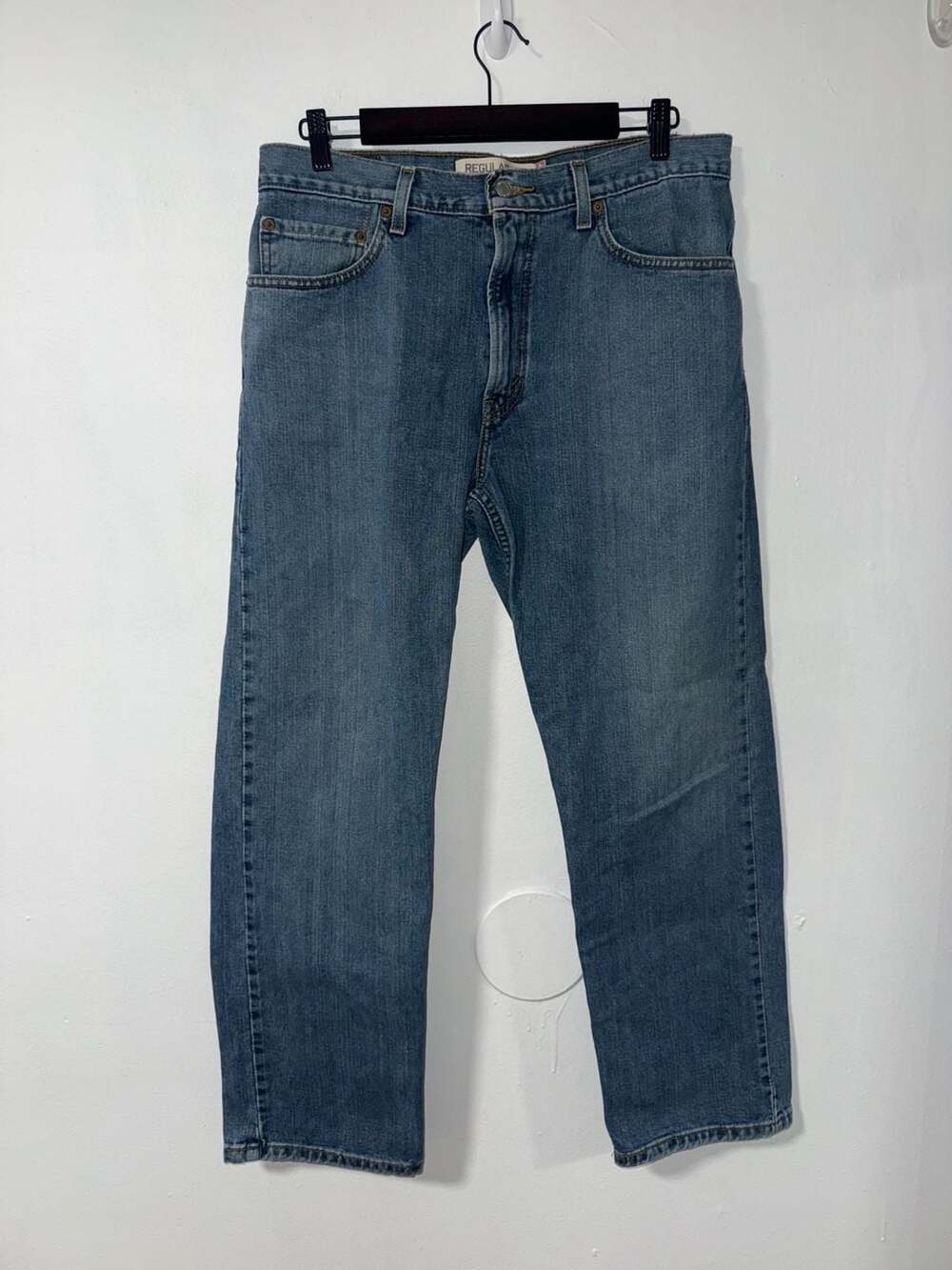 Levi's 505 Regular Fit Jeans Size 34x30 Blue Wash